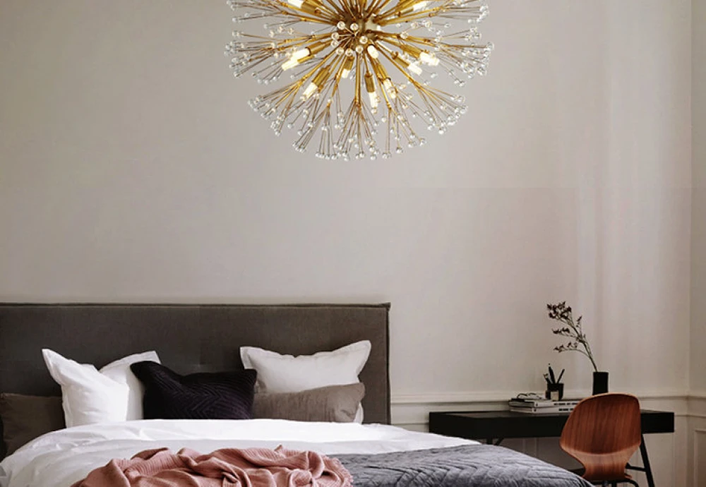 white globe chandelier